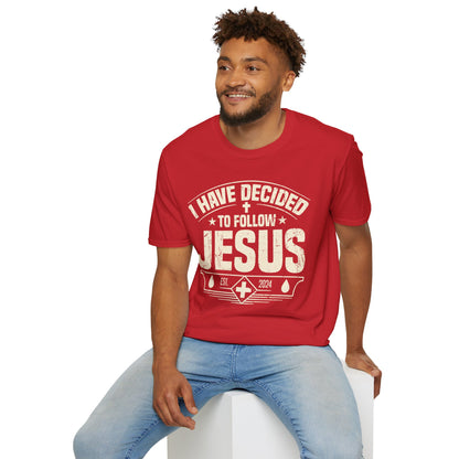 Faith Inspirational T-Shirt - 'I Have Decided to Follow Jesus', Unisex Tee
