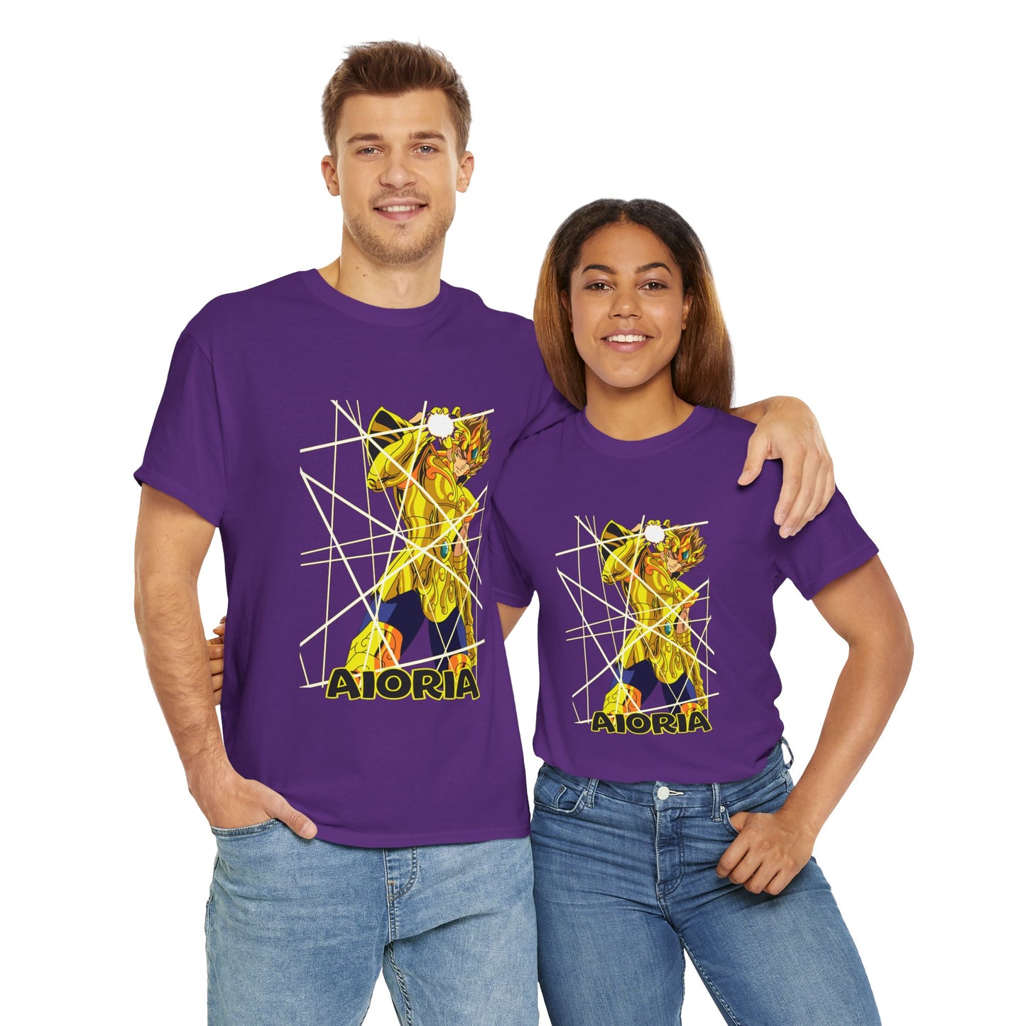 T-Shirt Aioria Anime Character Design