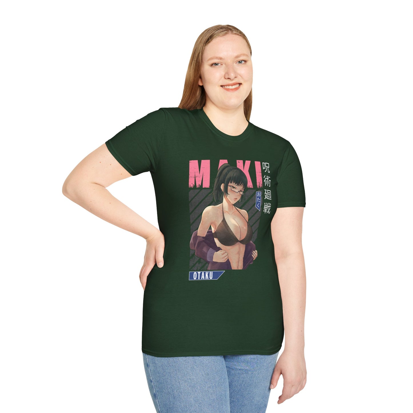 Maki Zennin Jujitsu Softstyle T-Shirt - Anime Character Tee