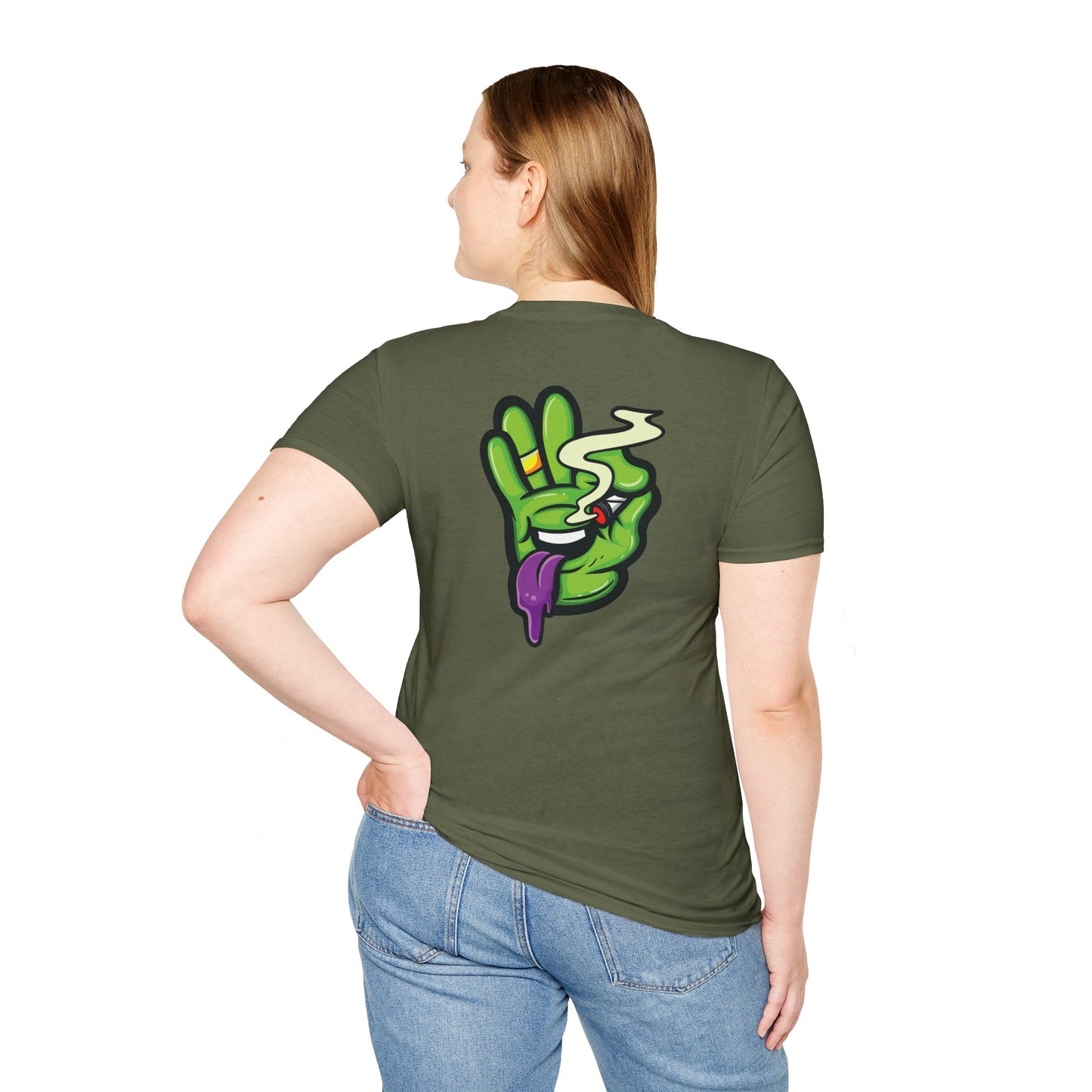 420 Graphic Unisex T-Shirt - Blunt Smoking Graphic