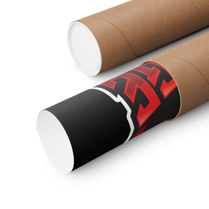 Savage Drumming Matte Vertical Poster