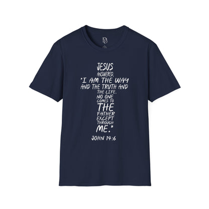 Christian Tee - Inspirational Quote Shirt, John 14:6