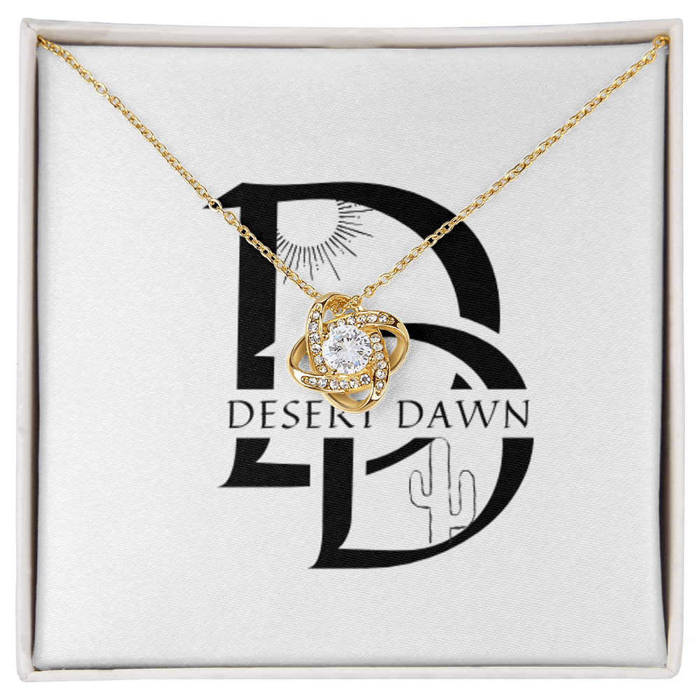 Desert Dawn love Knot Necklace