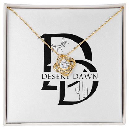 Desert Dawn love Knot Necklace