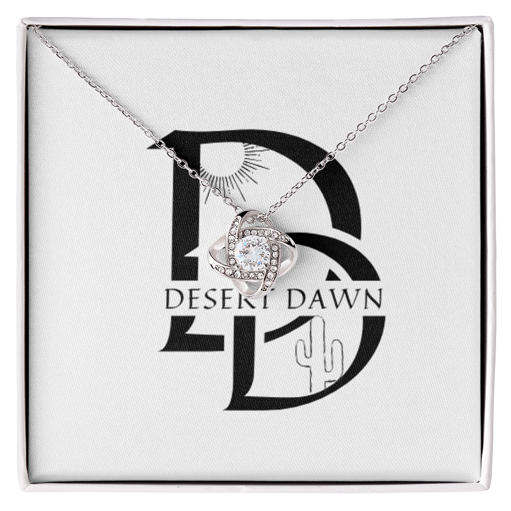 Desert Dawn love Knot Necklace