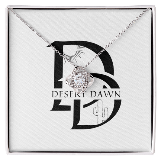 Desert Dawn love Knot Necklace