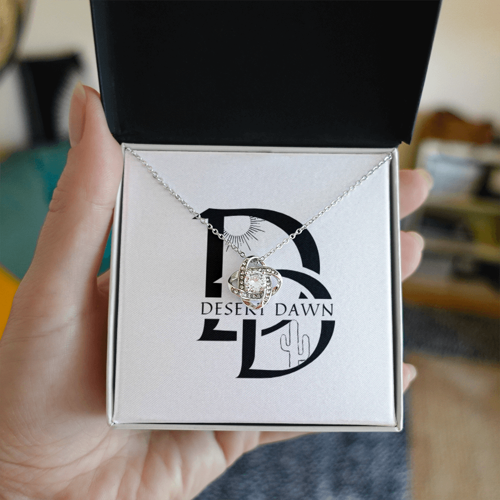 Desert Dawn love Knot Necklace
