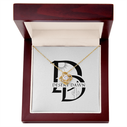 Desert Dawn love Knot Necklace