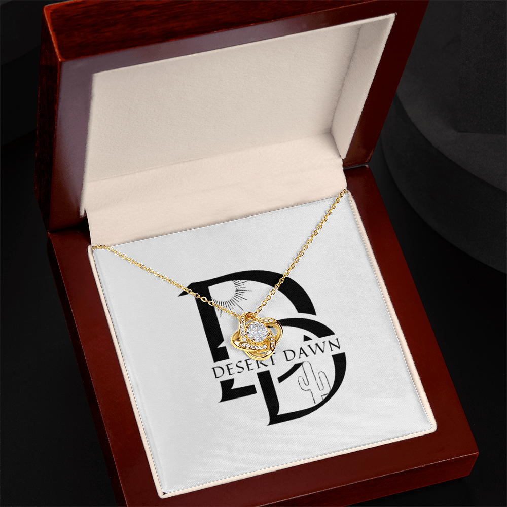 Desert Dawn love Knot Necklace