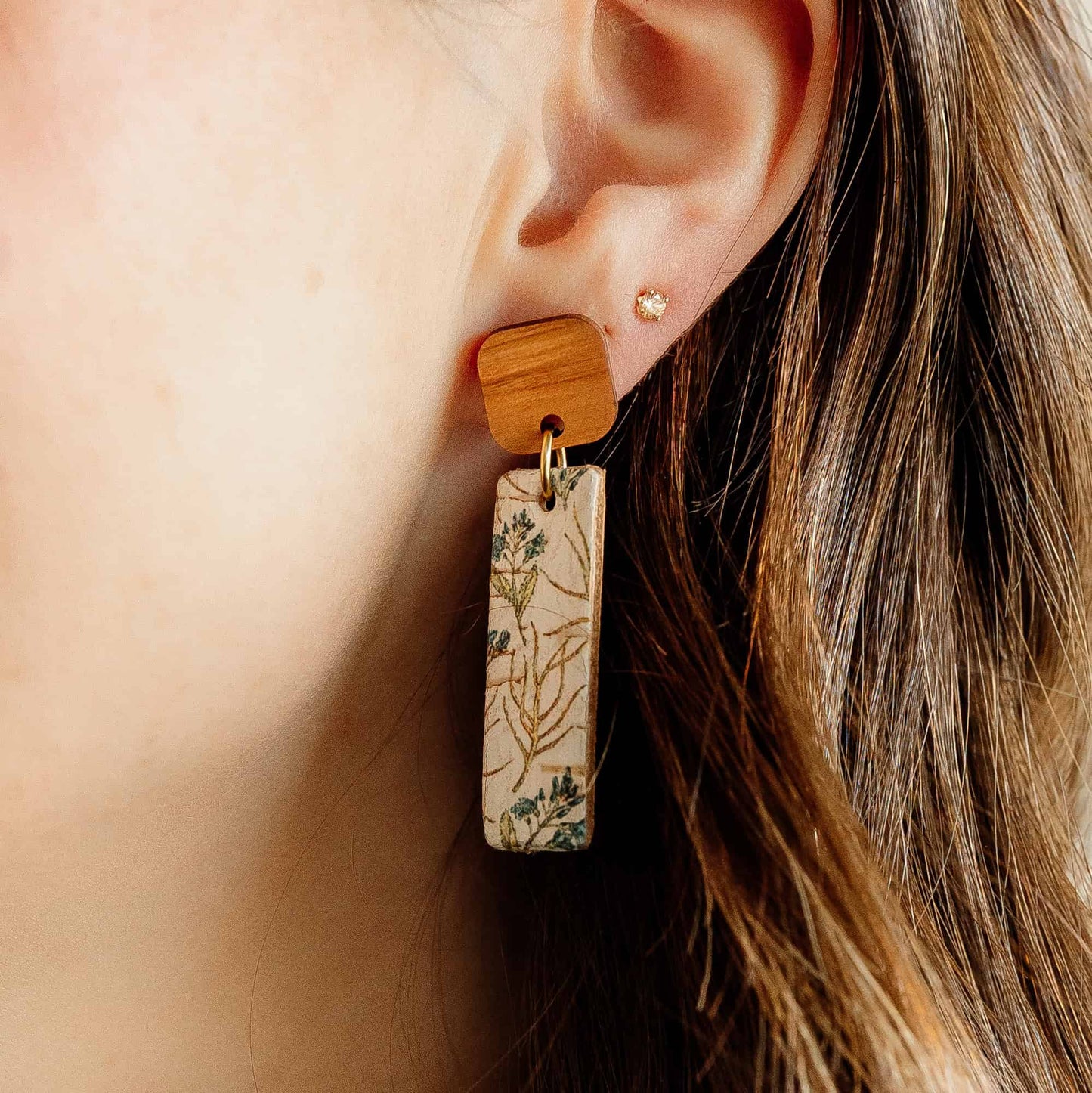 Champagne Crystal Stud Earrings